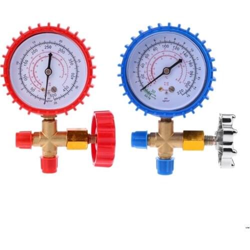 OOTDTY 220PSI 500PSI Air Conditioning Refrigerant Recharge Pressure Gauge Manometer