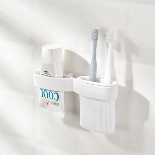Multifunctional Toothbrush Draining Rack Toothpaste Squeezer Holder Toilet Bathroom Kitchen Soap Razor Cleaning Brush Rack