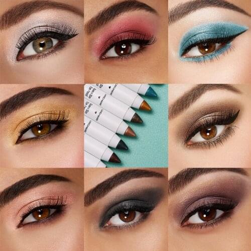 Single Color Eye Shadow Pencil Easy To Color Long-lasting Waterproof Eye Shadow Pen Eye Shadow Stick Makeup Cosmetics