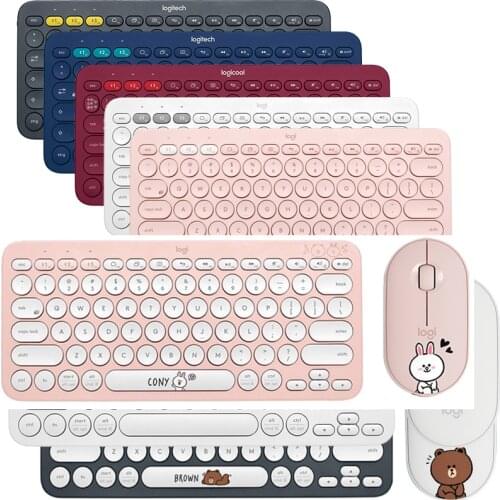 Logitech Original K380 Wireless BT Keyboard Multi-Devices Ultra Mini Keybord for iPhone iPad Android