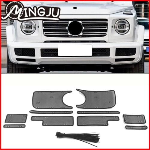 For Mercedes-Benz G-Class W463 2019 2020 Car Accessories Front Grille Insert Net Anti-insect Dust Garbage Proof Inner Cover Mesh