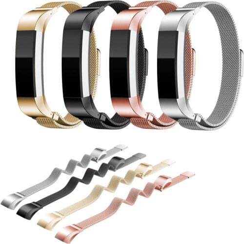 For Fitbit Ace Watch band Strap Replacement Milanese Magnetic Loop Stainless Steel Magnetic Lock Band for Fitbit Alta/Alta HR