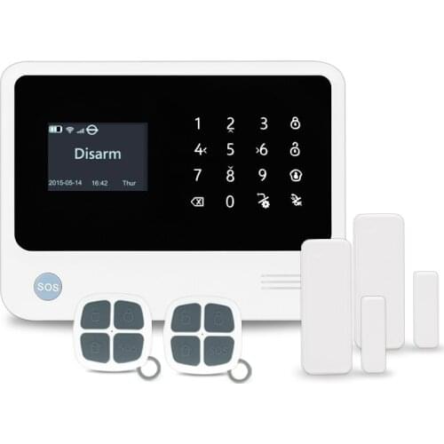 433MHz Support Contact ID Smart Home Wifi/gsm Security Alarm System work with Amazon Alexa echo dot Smart Home GSM Alarm System