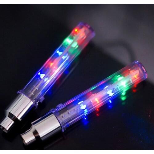 2Pcs Waterproof 5 LED Bike Rim Lights 32 Pattern Colorful Cycling Bicycle Wheel Tire Valve Spoke