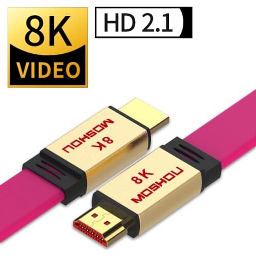 High-Strength HD 2.1 Cable Ultra-HD (UHD) 8K 2.1 Cable 48Gbs with Audio & Ethernet HDMI-compatible Cord 10M 15M HDR 4:4:4