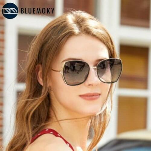 BLUEMOKY Brand Designer Oversized Polarized Sunglasses Women Butterfly Gradient Sun Glasses Female UV400 Shades Goggle Eyewear