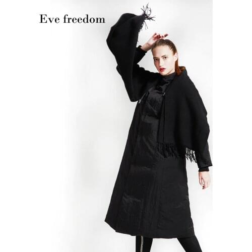 Winter British style good quality 95% real duck down coat female over the knee super longer thicker warm down coat wq402 fit -20