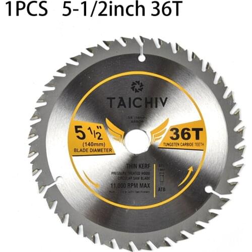 1 Pc Circular Saw Blade 5-1/2 Inch 36T Cutting Blades Tools For Plastic Drilling Cutting Woodworking Tools Accessories