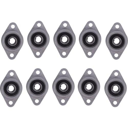 10 pcs KFL08 8mm diameter zinc alloy bearing housing FL08 K08 pillow block bearing
