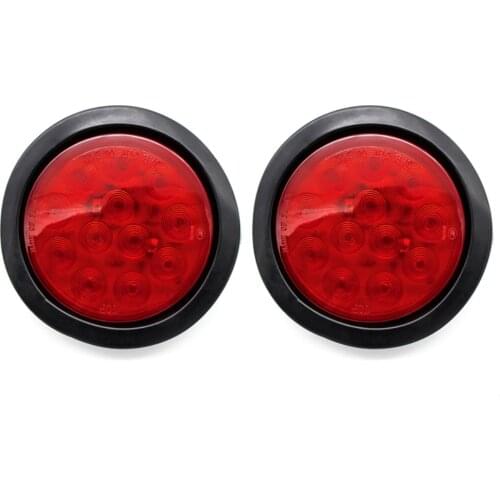 2pcs 4 inch Energy Saving Side Light Heavy Card 12 LED Small Round Lamp