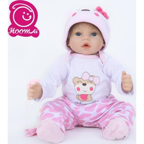 22"55CM Realistic Soft Silicone Alive Doll Reborn Babies Doll for Girls Super Lovely Reborn Baby Doll for Children Toys