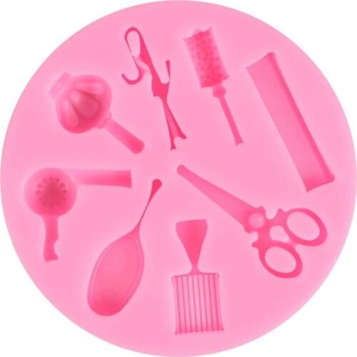 896A Silicone Material Fondants Mould Cakes Moulds Candy Molds Hairdressing Gadgets Shapes Design Patterns Baking Accessories