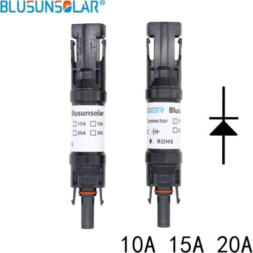 BULSUNSOLAR IP67 Waterproof with15A Solar Diodes ConnectorUse for Solar Cell Panel in PV Solar System