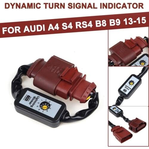 For Audi A4 S4 RS4 B8 B9 2013 2014 2015 2Pcs/Set Dynamic Add-on Module Cable Wire Harness Turn Signal Indicator LED Taillight