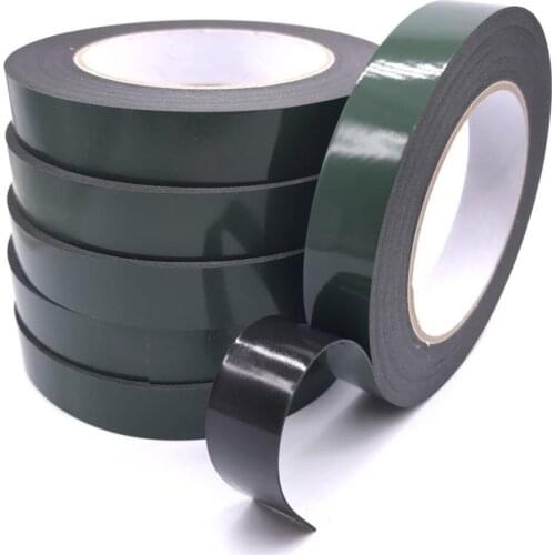 2mm-10mm width 0.5mm thick *10m Strong Black Foam Double Sided Tape Adhesive for Cell Phone Repair Gasket Screen PCB Dust Proof