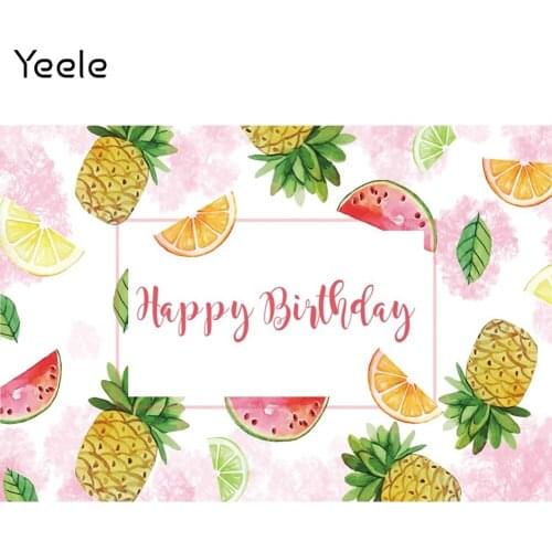 Yeele Photocall Summer Birthday Backdrop Fruit Party Decor Baby Shower Photography Background For Photo Studio Photographic Prop