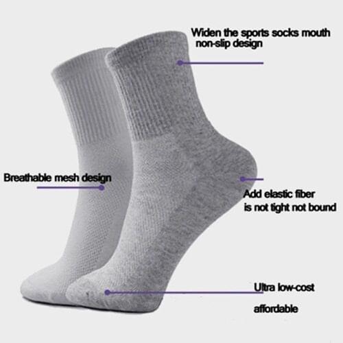 5 Pairs Mens Fashion Business Casual Warm Winter Soft Cotton Breathable Socks