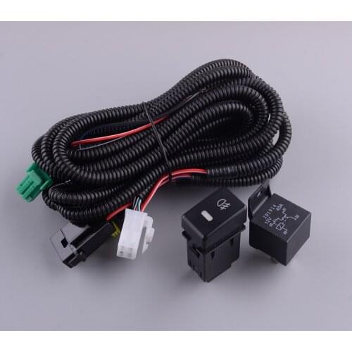 12V Car Front Fog Light Harness Wiring Switch Fit For Suzuki SX4 Saloon GY Hatchback Grand Vitara Alto Swift Jimny FJ 2009