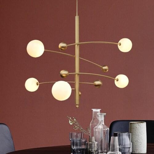 Simple light luxury fashion magic bean restaurant chandelier designer model bedroom living room branch Chandelier