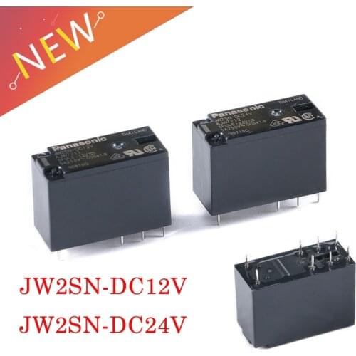 5A 12V 24V DC Power Relay 8Pin JW2SN-DC24V JW2SN DC24V AJW7212 JW2SN-DC12V JW2SN DC12V AJW7211
