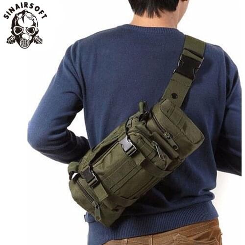 SINAIRSOFT High Quality Outdoor Military Tactical Backpack Waist Pack Waist Bag Mochilas Molle Camping Hiking Pouch 3P Chest Bag