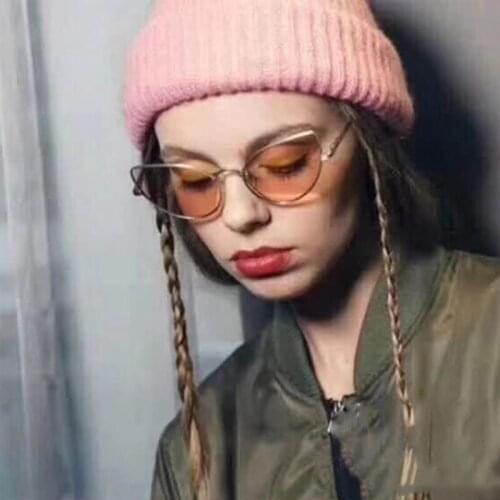 Fashion 2018 Brand Cat Eye Sunglasses Women Luxury Sun Glasses Female Men Red Pink Gradient Sexy Shades UV400 Oculos 5168M