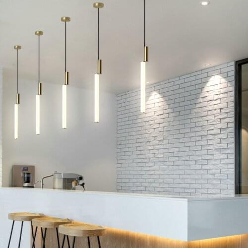 Modern Long Pendant Lighting For Dinning Room Nordic LED Pendant Lamp For Kitchen/Office Luster Luminaire Lampara