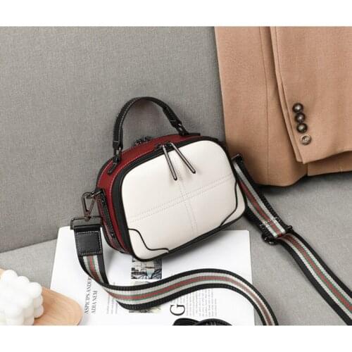 Shoulder Bag Women Handbags De Luxe Evening White Small Square Purse Female Genuine Leather Womens Mini Large Crossbody Bags