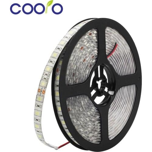 DC24V LED Strip 5050 fiexible light Waterproof 60Led/m,White,Warm white,Red,Green,Blue,Yellow,RGB,Free shipping,5m/lot