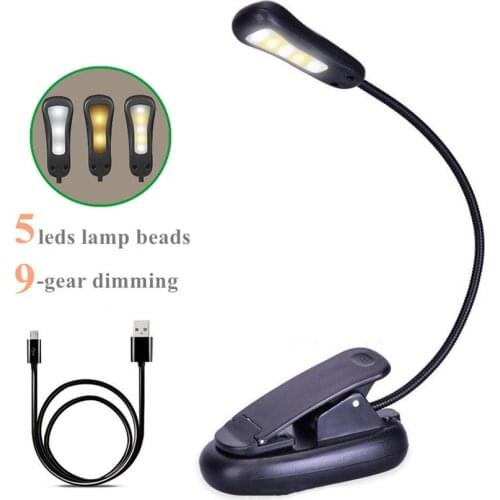 Book Light Blocking LED Reading Book Light Lamp Portable Rechargeable Sleep Table Desk Mini Adjustable Night Light Dropshipping
