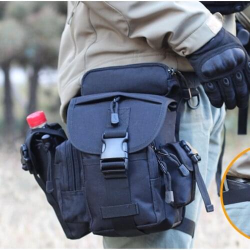 Tactical CORDURA NYLON 900D Multifunctional Military Shoulder Bags Army Leg Waist Bags Electrical Tool Thigh Bags + Kettle Bag