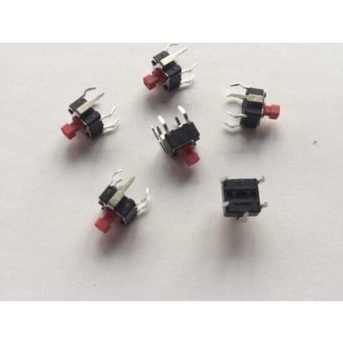 Taiwan Yuanda DIP DTSG-644R-V Tact Switch 6*6*7.3mm Square Head Micro Switch 5 feet