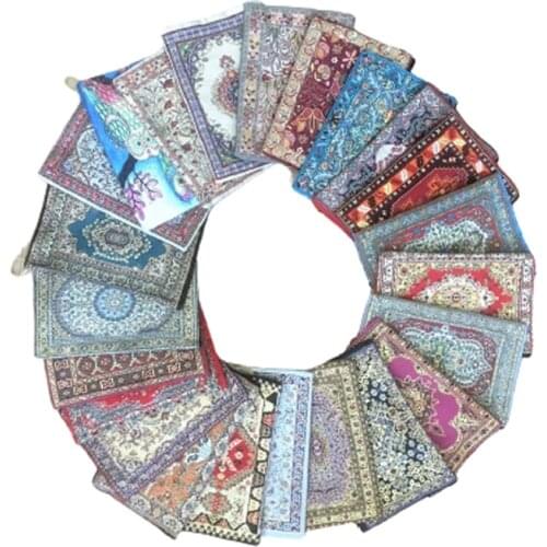 Turkish Traditional Carpet Design Bohemian Handy Storage MakeUp Zippered Envelop Bags Oriental Christmas Gifts New Year 15x20 CM