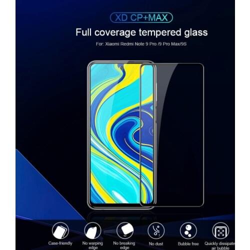For Xiaomi Redmi Note 9 PRO/Note 9 PRO MAX/Note 9S Screen Protector CP+MAX Full coverage tempered glass NILLKIN