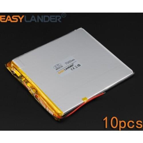 10pcs/Lot 3.7V 7000mAh 4894105 Rechargeable li Polymer Li-ion Battery Fr Bluetooth Notebook E-Book Power Bank Portable Consumer