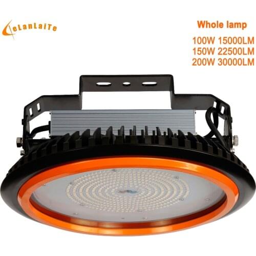100W 150W 200W UL UFO LED HIGH BAY LIGHT 150lm/w 5 years warranty, LED industrial light for warehouse factory gym workshop