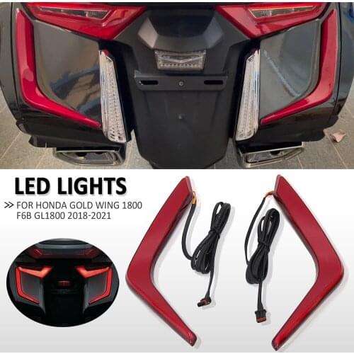 2018 2019 2020 2021 Motorcycle LED Rear Saddlebag Accents Lights Decorative Turn Signal For Honda Gold Wing GL 1800 F6B GL1800
