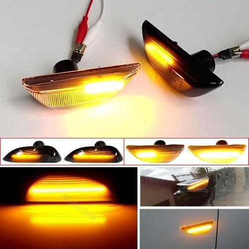 Car Side Marker Turn Signal LED Sequential Blinker Indicator Lights For Opel Mokka X Chevrolet Trax Buick Encore