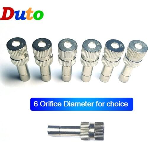 Free shipping 5pcs High Quality Atomizing Misting Nozzle Spray Injector Atomization Head Mist Spraying System Nozzle quick Push