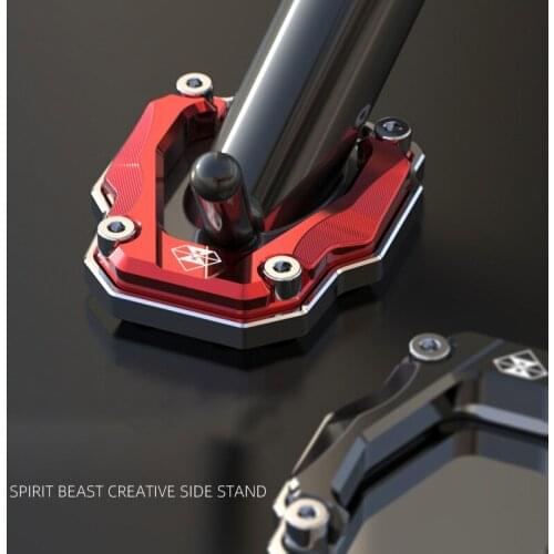 SPIRIT BEAST Motorcycle Side Stand Enlarger Pad Plate Cover for Triumph Kawasaki BMW Honda Yamaha KTM Ducati Suzuki Aprilia