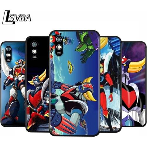 Anti-Fall Soft Black Cover UFO Robot Grendizer For Xiaomi Redmi 10X 5G 9C 9A 9 K20 8A 8 7A 7 S2 6A 6 Matte Phone Case