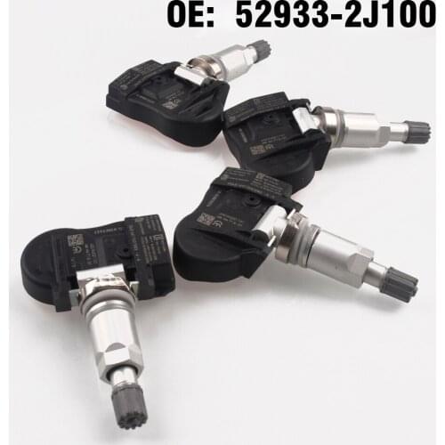 4PCS Car Tire Pressure Monitor Sensor TPMS 433MHZ 52933-2J100 for KIA Sorento for Hyundai Verna Solaris 2017 2018 2019