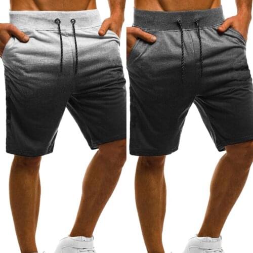 Summer Breeches Shorts Summer Casual Baggy Shorts Classic Bermudas Black Softness Gradient Print Beach Shorts Male