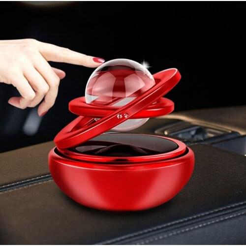 Solar magnetic levitation car rotating creative decoration gifts car aromatherapy air freshener car decoration accessories