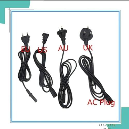 Mayitr 1pc 0.6M 2ft 2-Prong Pin AC EU Power Supply Cable Cord High Quality Lead Wire Power Cord For Desktop Laptop Electric cars