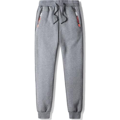 Winter Pants Men Fur Lined Joggers Men Thick Sweatpants Drawstring Trousers Men Fleece Running Pants Warm Pants Plus Size 8XL