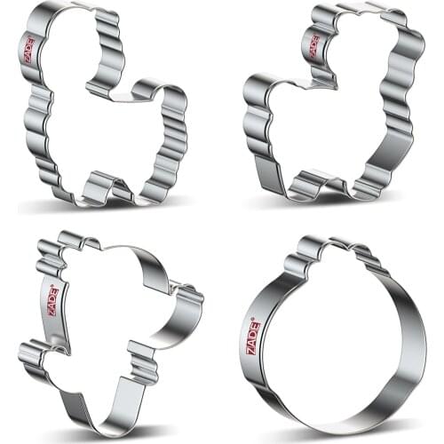 ZADE Cactus Lama Cookie Cutter for Biscuit Baking Alpaca Lama Cookie Cutter - Stainless Steel