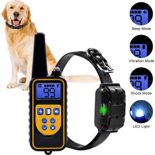 Dog Training Collar with Remote Rechargeable Waterproof Shock Collar for Dogs Beep Vibration and Shock VIP Support Dropshipping