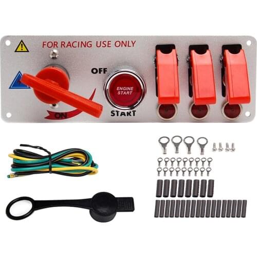 Racing Car Engine Start Push Button Ignition Switch Panel Toggle Switch Panel