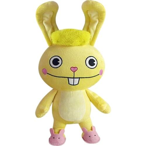 New Happy Tree Friends Cuddles Yellow Rabbit Plush Toy 38cm Cute Stuffed Animals Kids Dolls Children Christmas Gifts